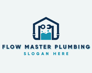 Plumbing - Pipe Plumbing Wrench logo design