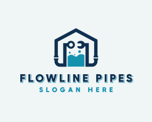 Pipe Plumbing Wrench logo design