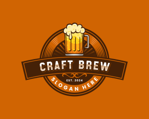 Craft Beer Pub Brewery logo design