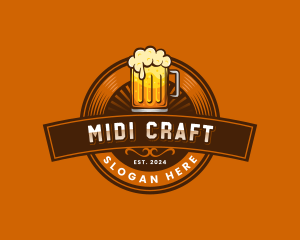 Craft Beer Pub Brewery logo design