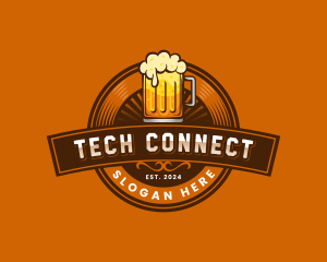 Craft Beer - Beer Glass Pub Brewery logo design