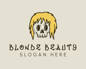 Blonde - Blonde Skull Streetwear logo design