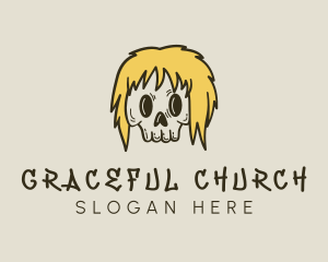 Rock Band - Blonde Skull Streetwear logo design