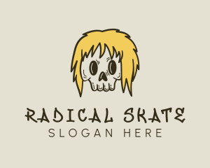 Blonde Skull Streetwear logo design