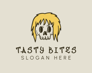 Skate Shop - Blonde Skull Streetwear logo design