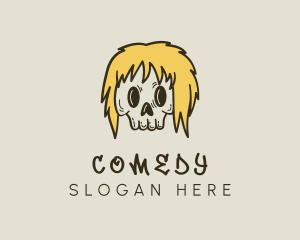 Skate Shop - Blonde Skull Streetwear logo design