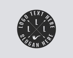 Hookah - Hipster Smoking Pipe logo design