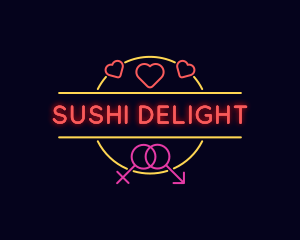 Erotic Neon Sex Shop logo design