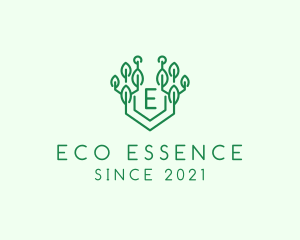 Eco Technology Tree logo design