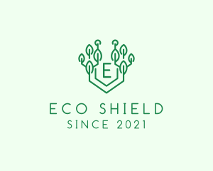 Eco Technology Tree logo design