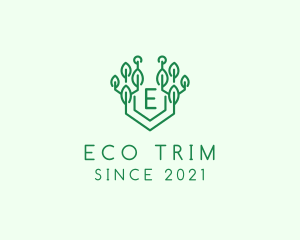 Eco Technology Tree logo design