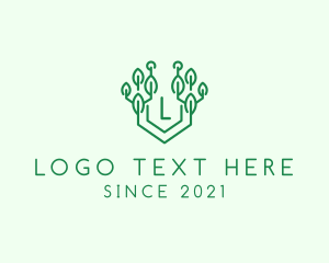 Eco Friendly - Eco Technology Tree logo design