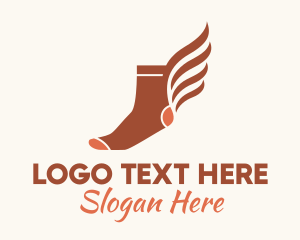 Soft - Red Sock Wing logo design