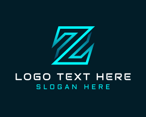 Lettermark Z - Professional Tech Company Letter Z logo design