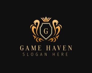 Sovereign - Elegant Shield Crown Royalty logo design