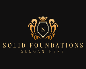 Sophisticated - Elegant Shield Crown Royalty logo design