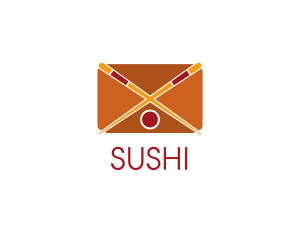 Sushi Mail App logo design