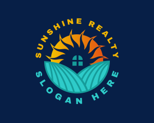 Sunrise Home Real Estate logo design