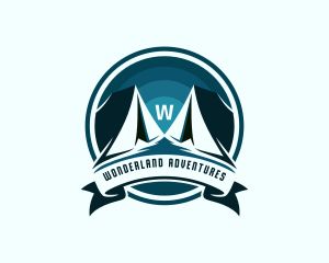 Explorer Camping Tent logo design