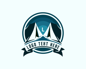Tourism - Explorer Camping Tent logo design