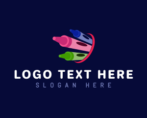 Colorful - Colorful Nursery Crayon logo design