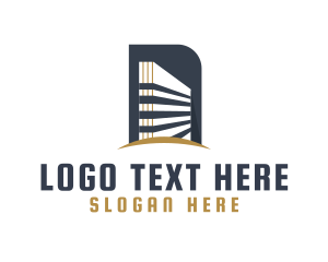 Land - Professional Building Real Estate logo design