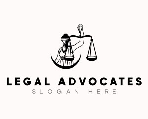 Justice Legal Law logo design