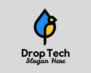 Drop - Water Drop Bird logo design