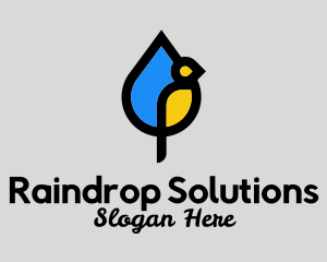 Drop - Water Drop Bird logo design