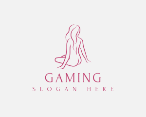 Waxing Salon - Sexy Model Woman logo design