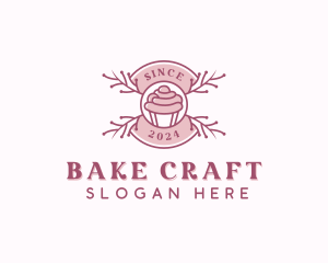 Cupcake Pastry Baker logo design