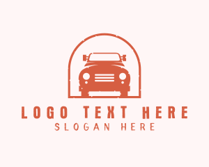 Drive - Old Farm Truck Garage logo design