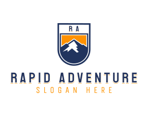 Mountain Hike Adventure logo design