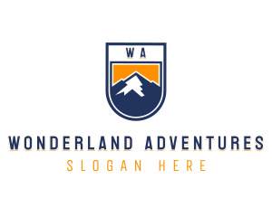 Mountain Hike Adventure logo design