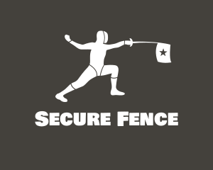 Fencing - Fencing Sports Athlete logo design