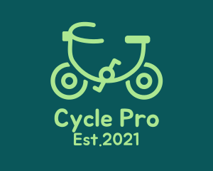 Monoline Eco Bicycle  logo design