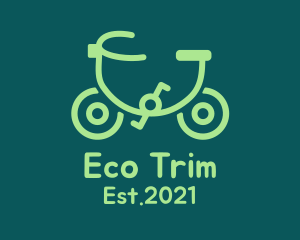 Monoline Eco Bicycle  logo design