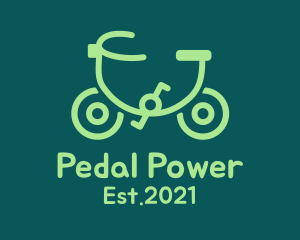 Pedal - Monoline Eco Bicycle logo design