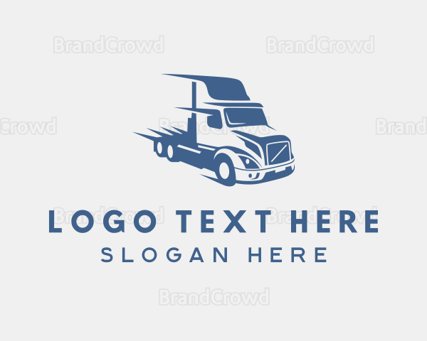 Express Logistics Trucker Logo