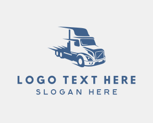 Moving Company - Express Logistics Trucker logo design