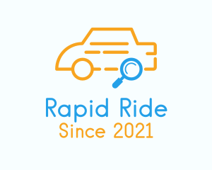 Cab - Car Search Outline logo design