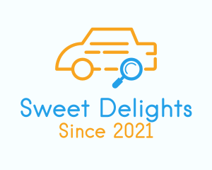 Car Service - Car Search Outline logo design
