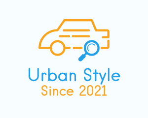 Car Repair - Car Search Outline logo design