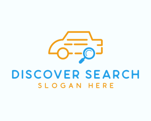 Car Search Outline logo design