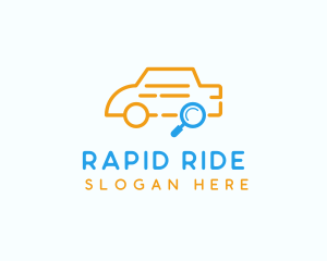 Car Search Outline logo design