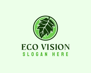 Eco Herbal Leaf logo design