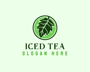 Eco Herbal Leaf logo design