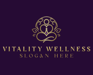 Yoga Wellness Meditation logo design