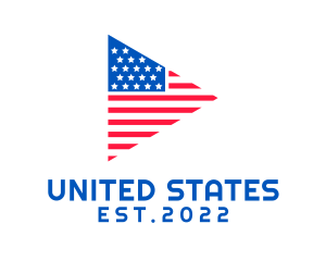 USA Country Flag  logo design