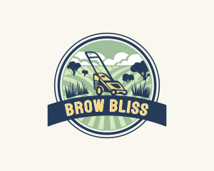 Garden Grass Lawn logo design